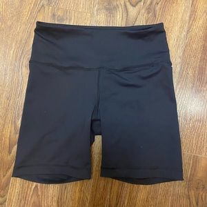 Black bike shorts, excellent condition
